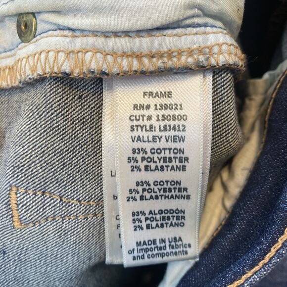 Frame Jeans Womens Size 24 Le Skinny de Jeanne Casual Blue Normcore Basic Pants - Picture 6 of 11